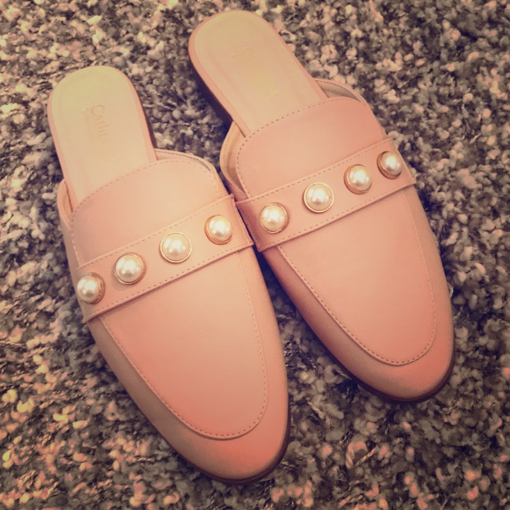 Catherine Malandrino Slip On Mules